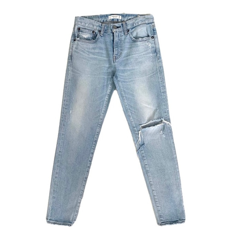 MOUSSY VINTAGE Vivian Distressed Skinny Jeans In Light Blue SIZE 25 - Picture 6 of 15